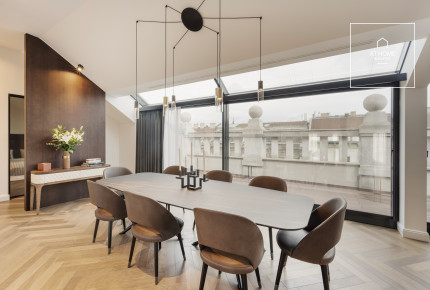 Fényűző 3 hálószobás penthouse lakás kiadó Budapest VI. kerület, Terézváros