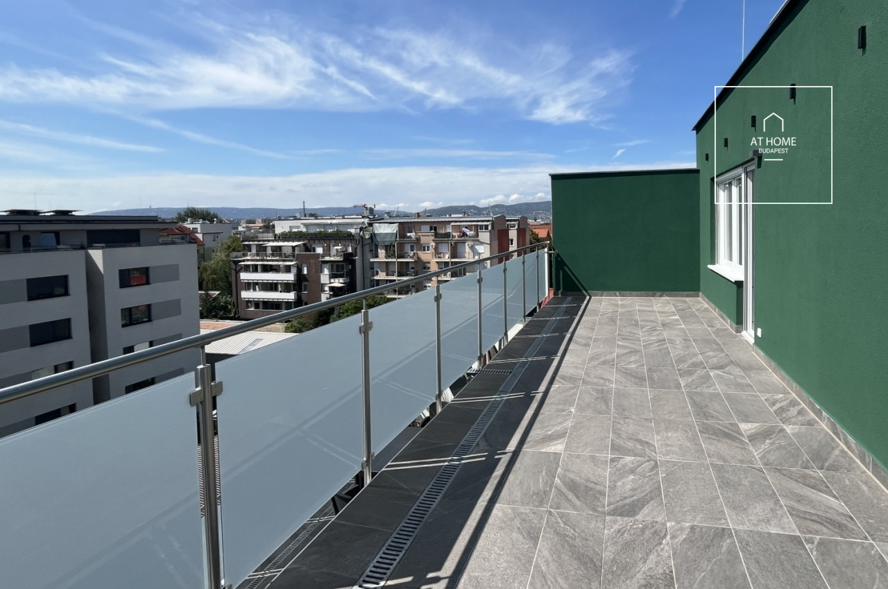 Újépítésű 3 hálószobás penthouse lakás a XIII. kerületben