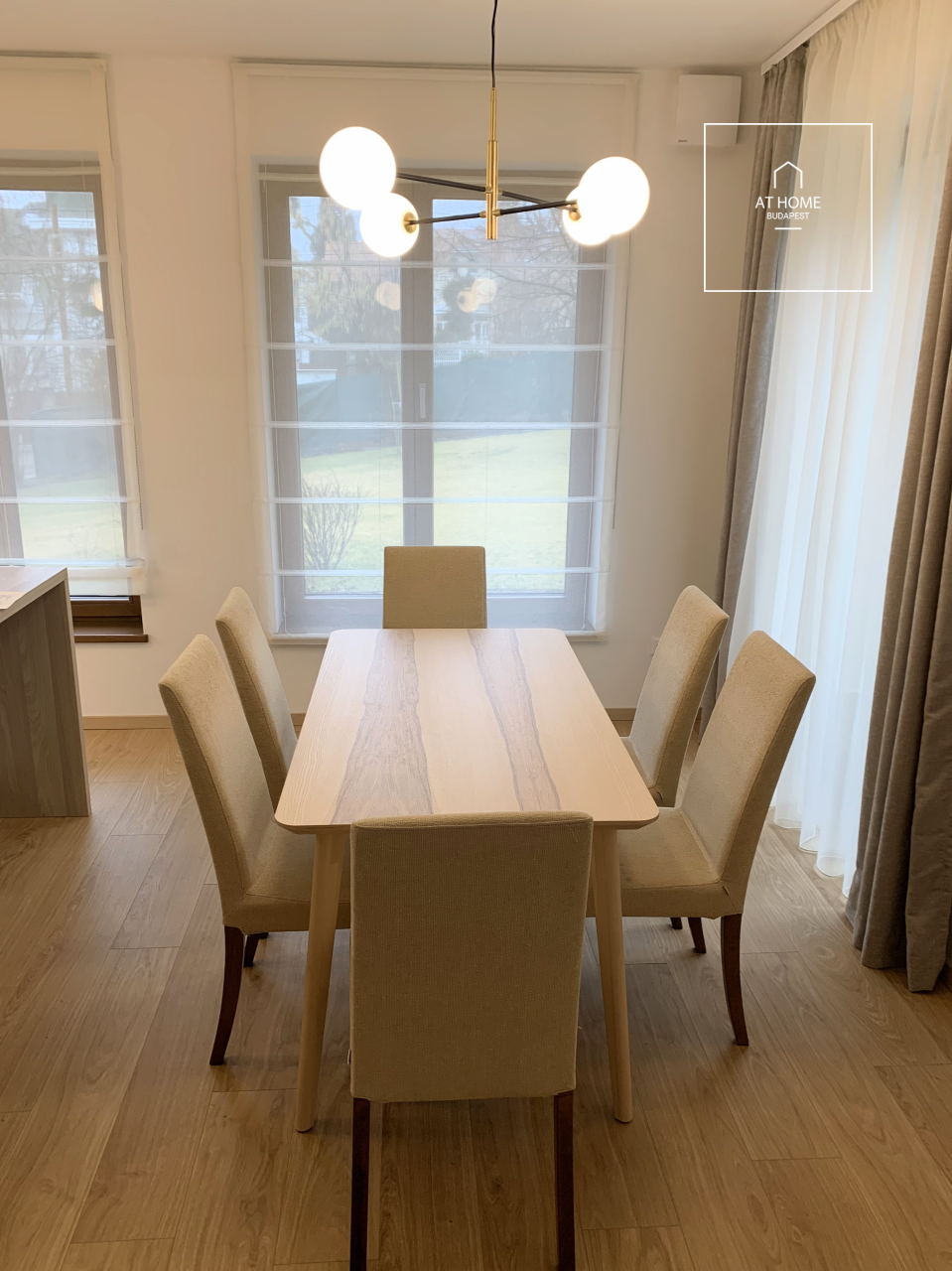 Newly built 3-bedroom apartment with garden connection for rent in Budapest II. district
