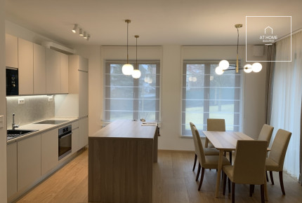 Newly built 3-bedroom apartment with garden connection for rent in Budapest II. district