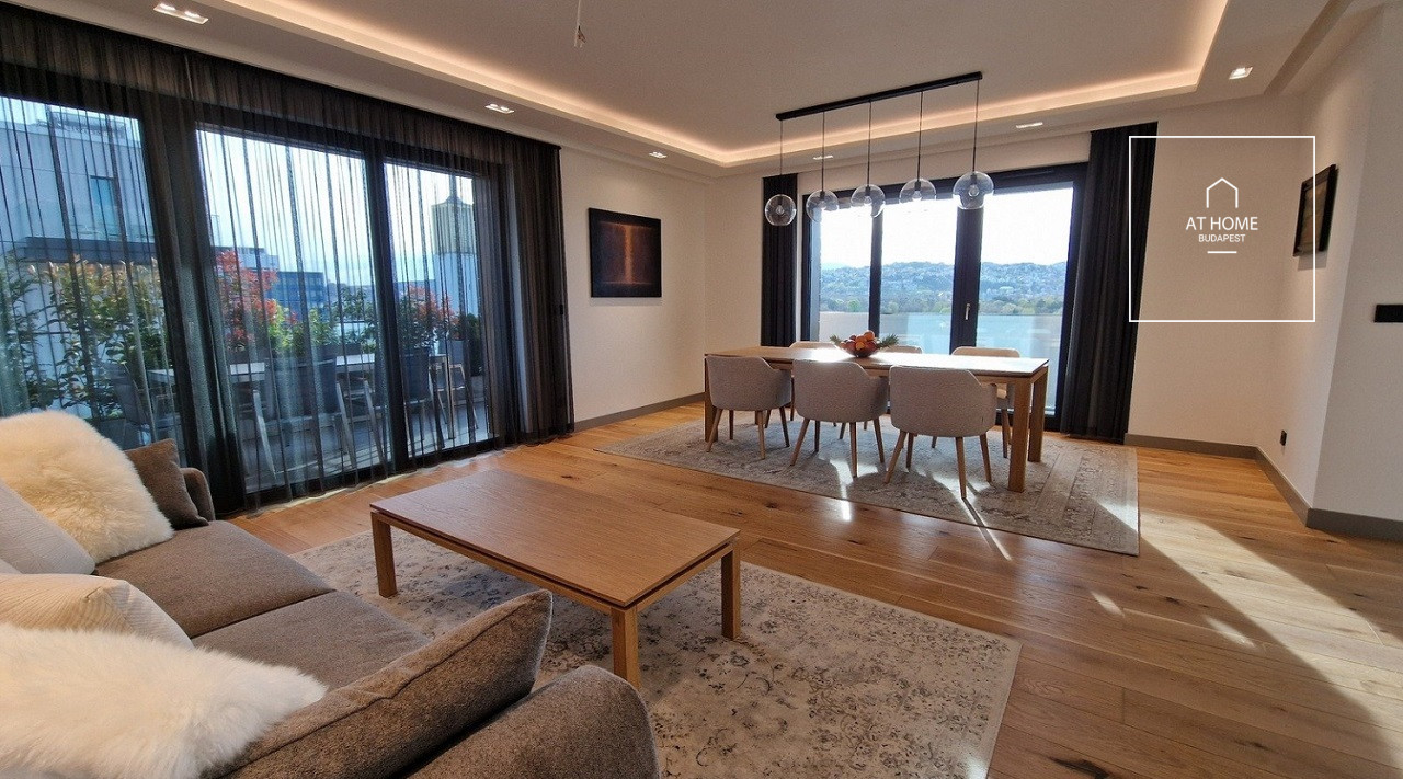 Panoramic 3-bedroom apartment in a newly built residential building in District XIII, Újlipótváros