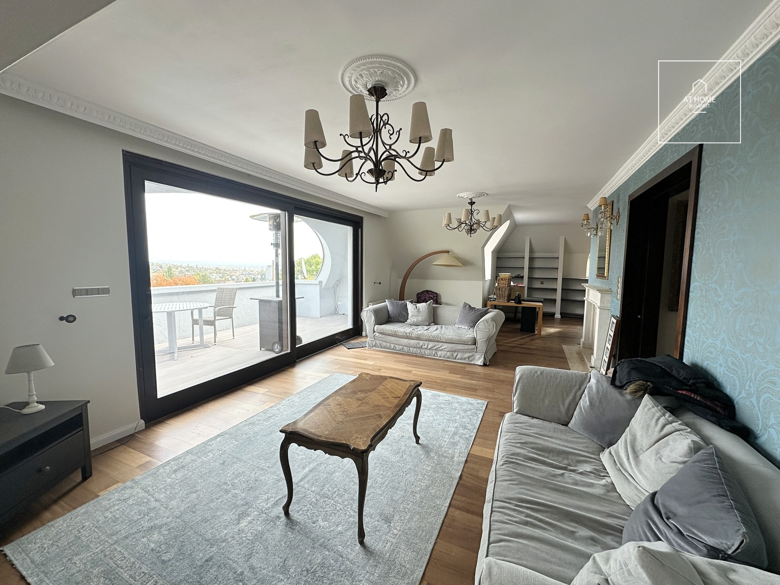 Spacious, Duplex Apartment with Panoramic View for Rent on Istenhegy – Private Garden and Sauna