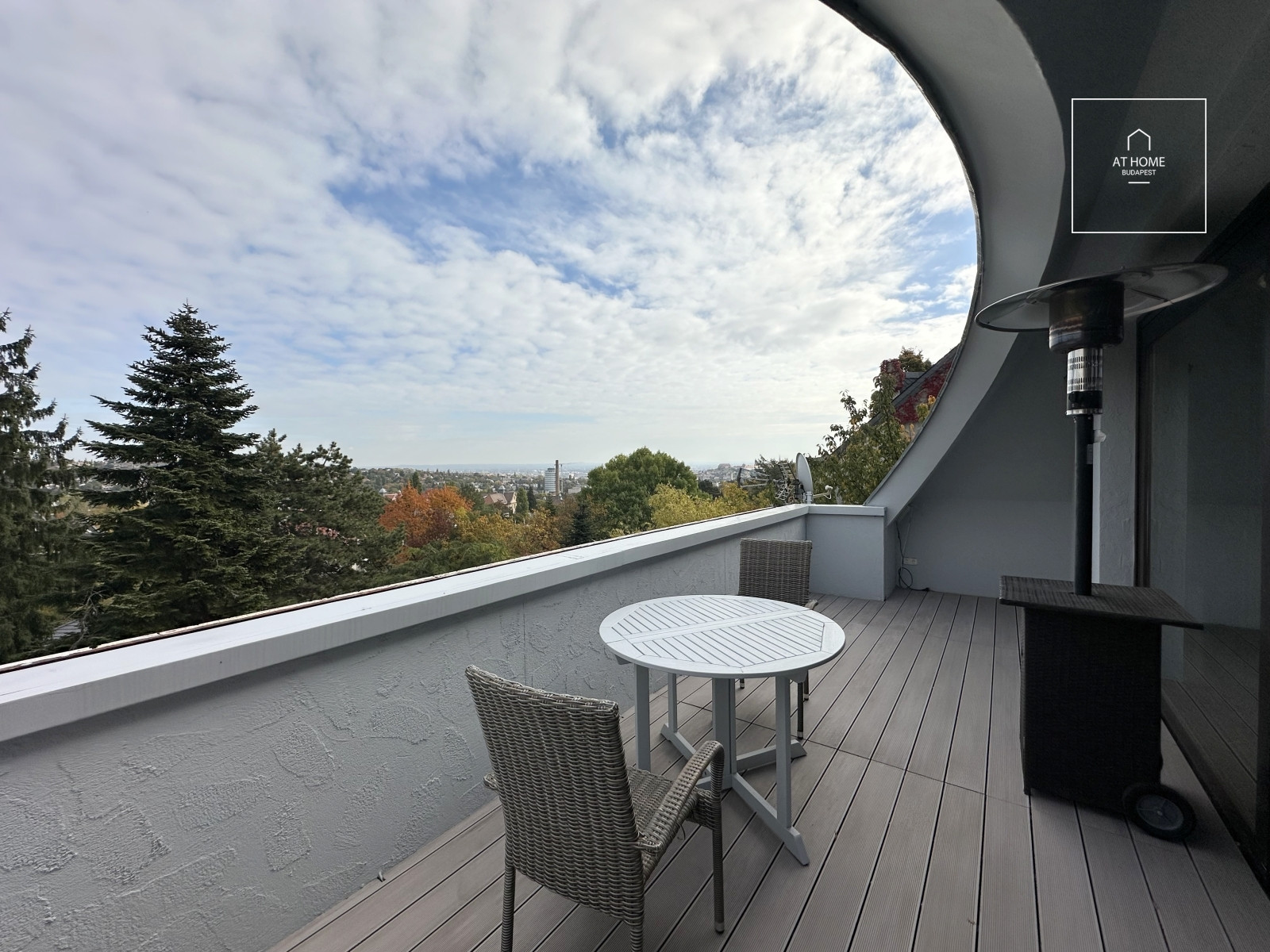 Spacious, Duplex Apartment with Panoramic View for Rent on Istenhegy – Private Garden and Sauna