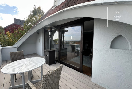 Spacious, Duplex Apartment with Panoramic View for Rent on Istenhegy – Private Garden and Sauna
