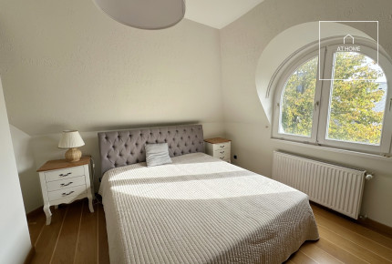 Spacious, Duplex Apartment with Panoramic View for Rent on Istenhegy – Private Garden and Sauna