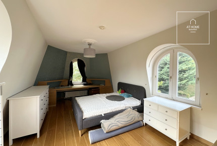 Spacious, Duplex Apartment with Panoramic View for Rent on Istenhegy – Private Garden and Sauna