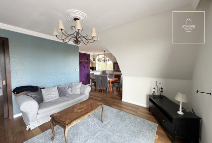 Spacious, Duplex Apartment with Panoramic View for Rent on Istenhegy – Private Garden and Sauna