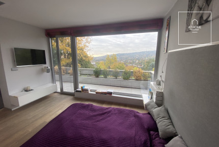 Panoramic 3-bedroom duplex apartment for rent in District II., Törökvész