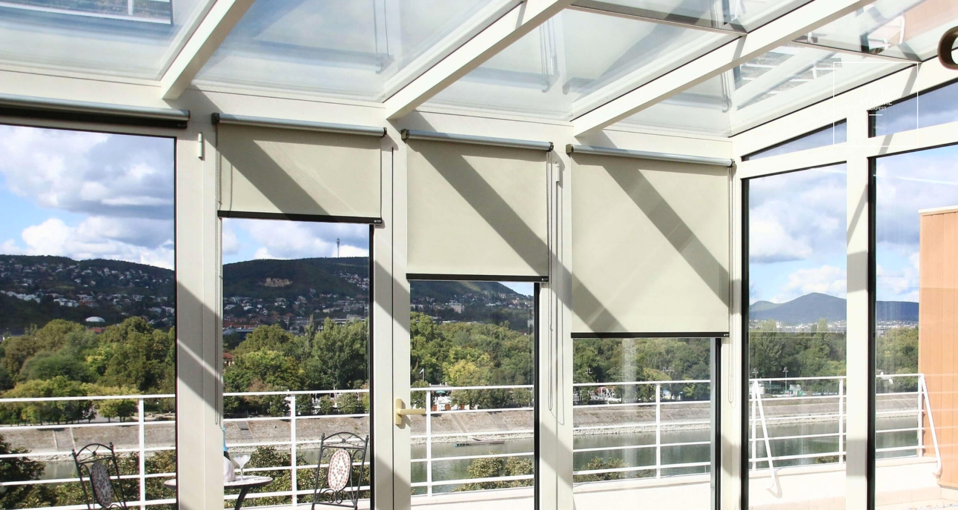 Panoramic two-bedroom penthouse with winter garden and concierge  services in District 13