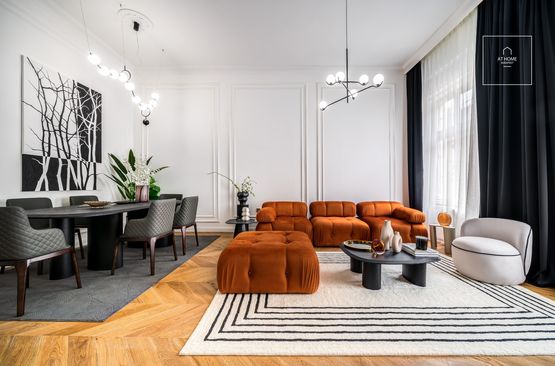 Exclusive designer apartment for rent in the heart of downtown Budapest, District V.
