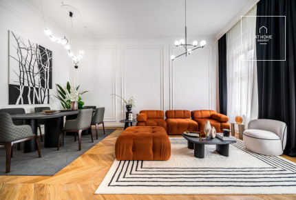 Exclusive designer apartment for rent in the heart of downtown Budapest, District V.