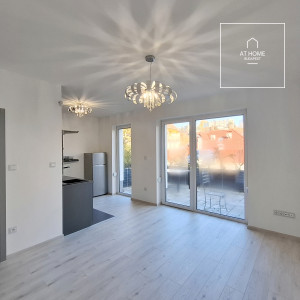 Studio apartment with terrace for sale in District II, Zöldmál, Budapest