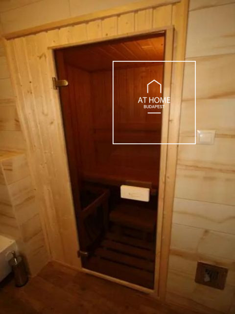 Elegant, fully furnished apartment with a built-in infrared sauna in District VI