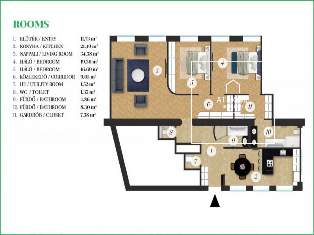 Charming apartment for rent Budapest V. district, Belváros