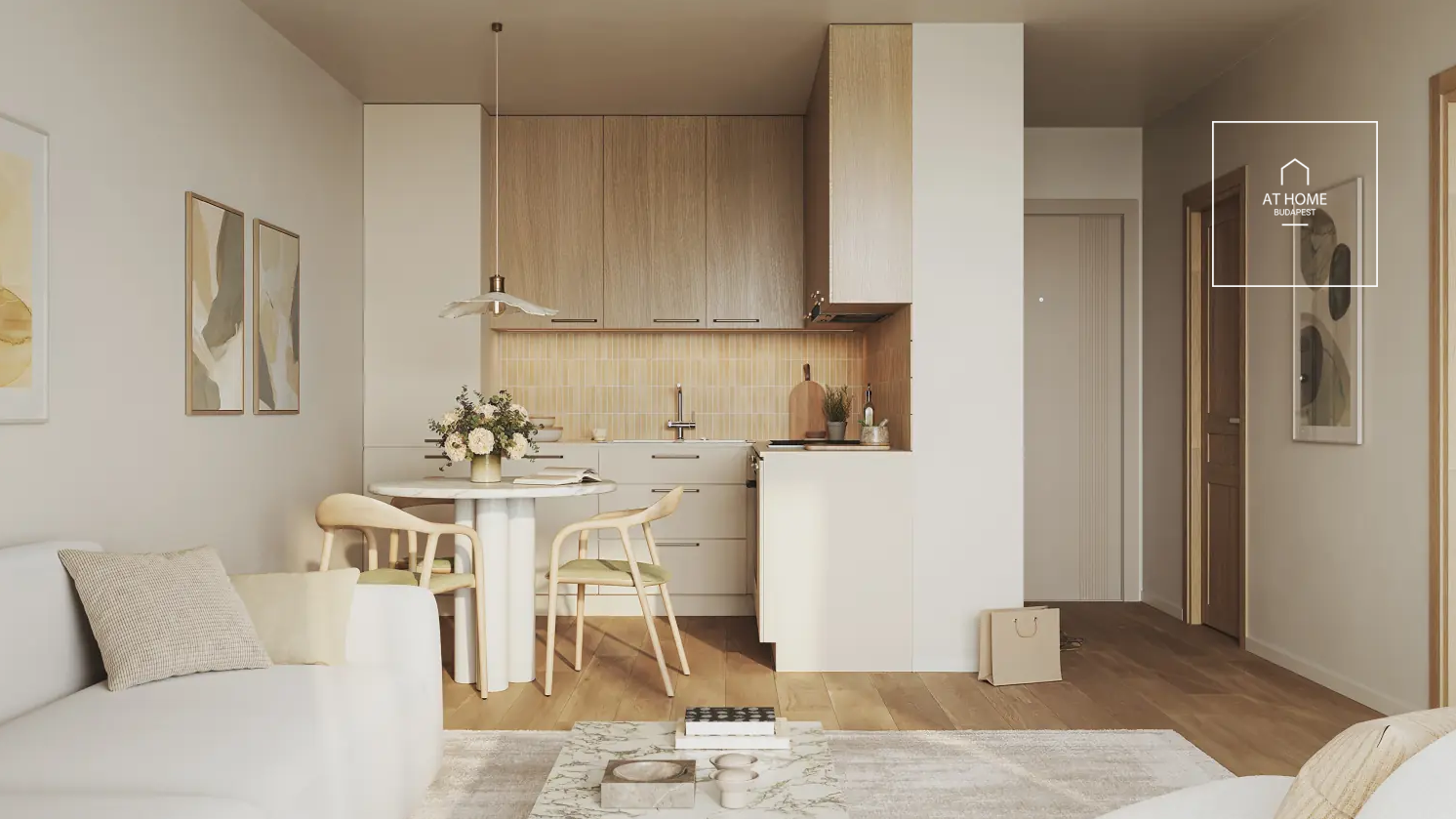 Newly built 1-bedroom apartment with panoramic views and terrace in Hévíz