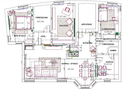 Ground-floor 150 m² apartment with garden access and terrace in Törökvész, District II