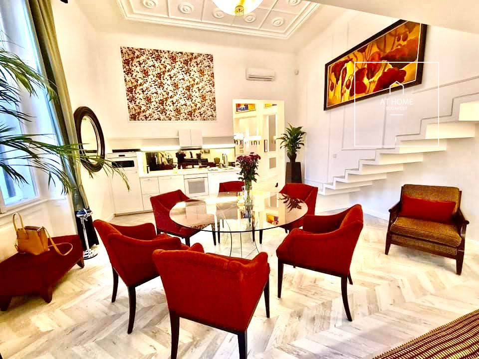 Elegant duplex apartment for rent Budapest VI. district, Terézváros