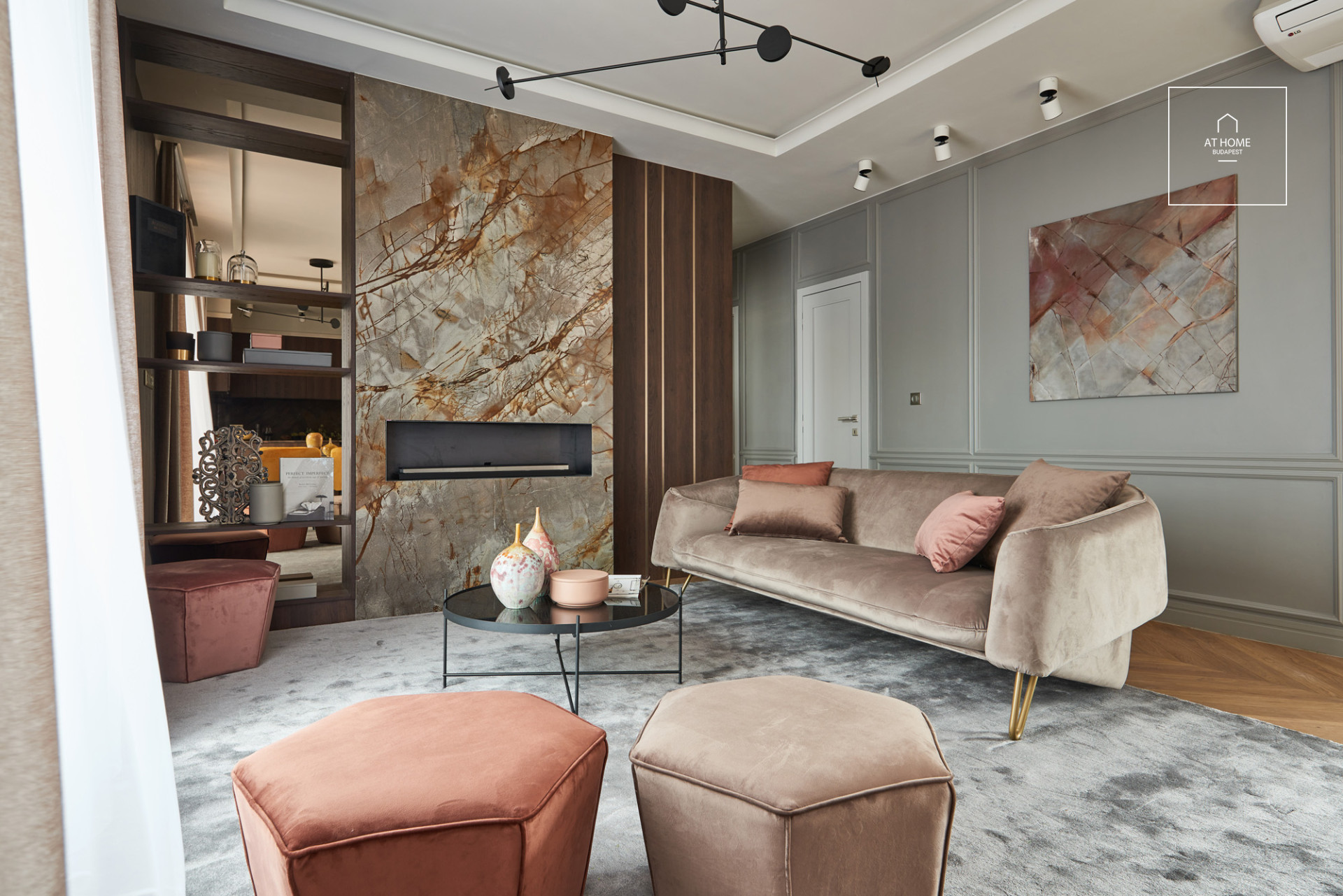 Tetőterasszal rendelkező, két hálószobás lakás kiadó Budapest VI. kerület, Terézváros