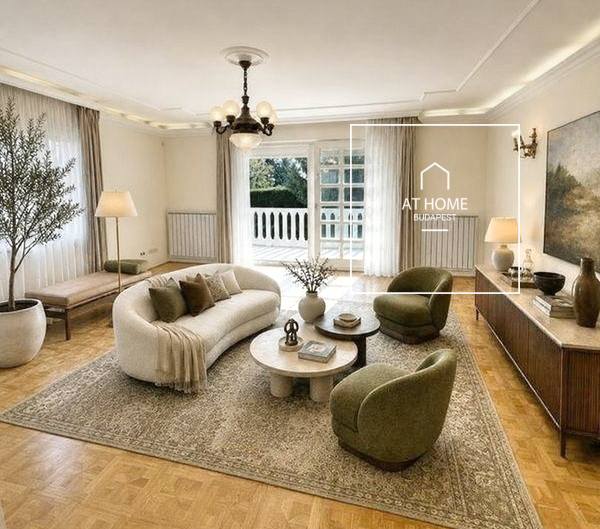 Elegant semi-detached house for rent Budapest XII. district, Mártonhegy