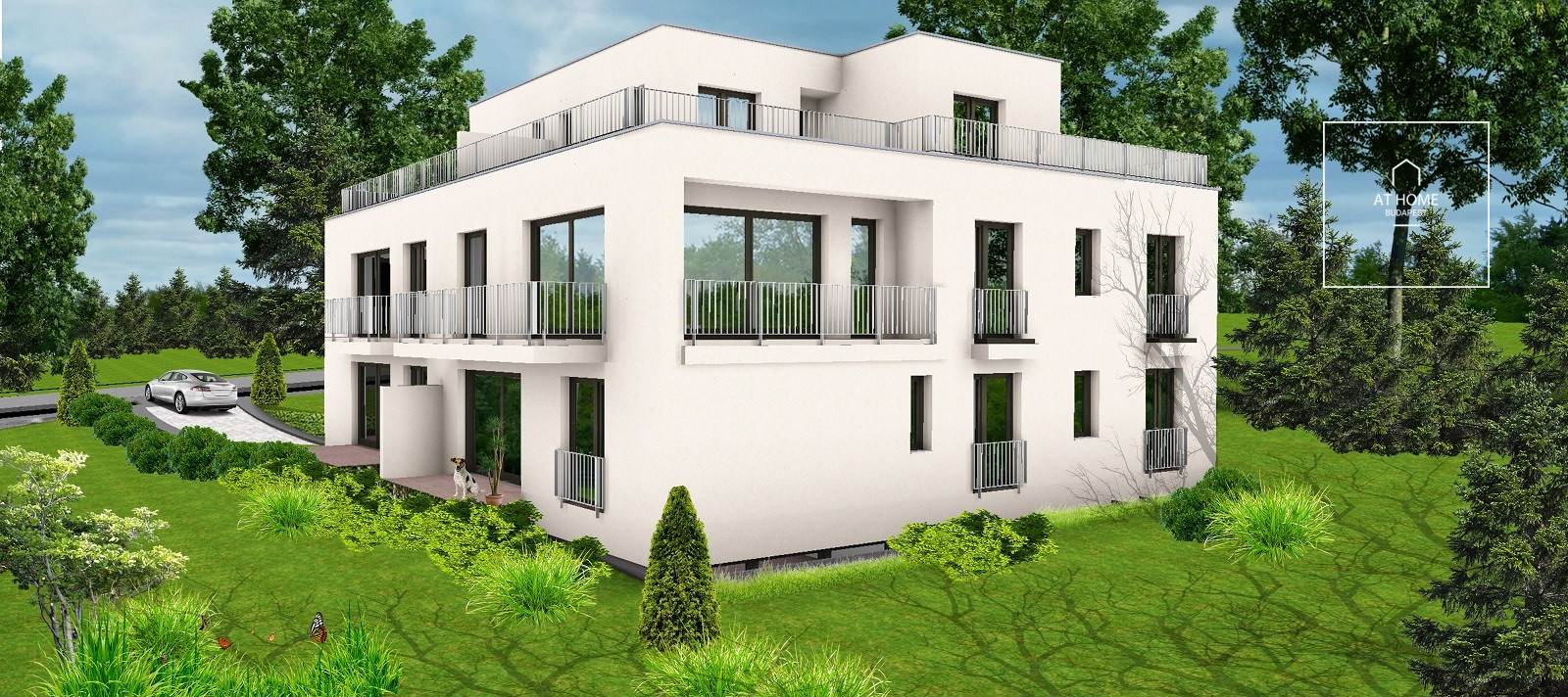 Newly built 115 sqm apartment with 3 bedrooms and a terrace in District XII