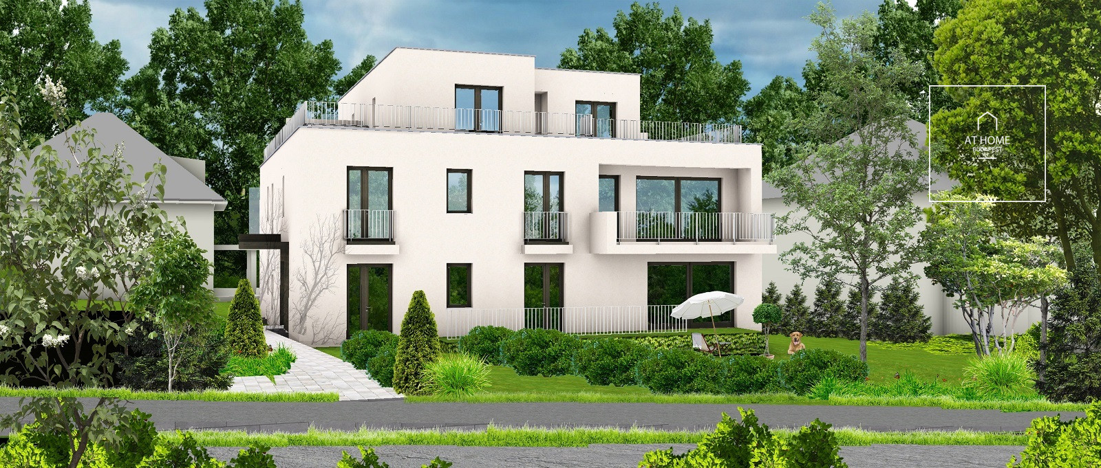 Newly built 115 sqm apartment with 3 bedrooms and a terrace in District XII