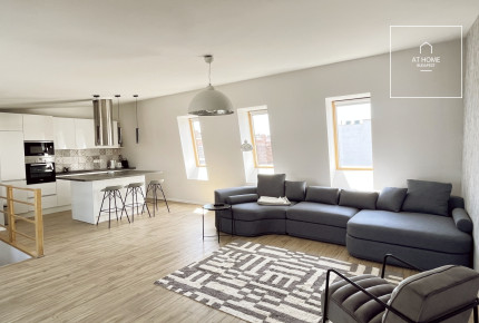 3-bedroom luxury penthouse apartment for rent in Budapest VI. district
