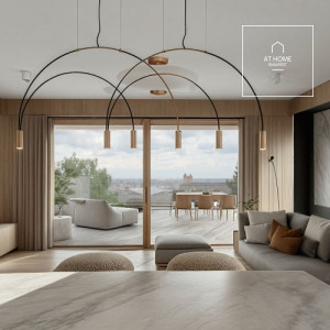 Bright 81 sqm Nnewly-built Apartment with City Panorama and Garden Access in District II