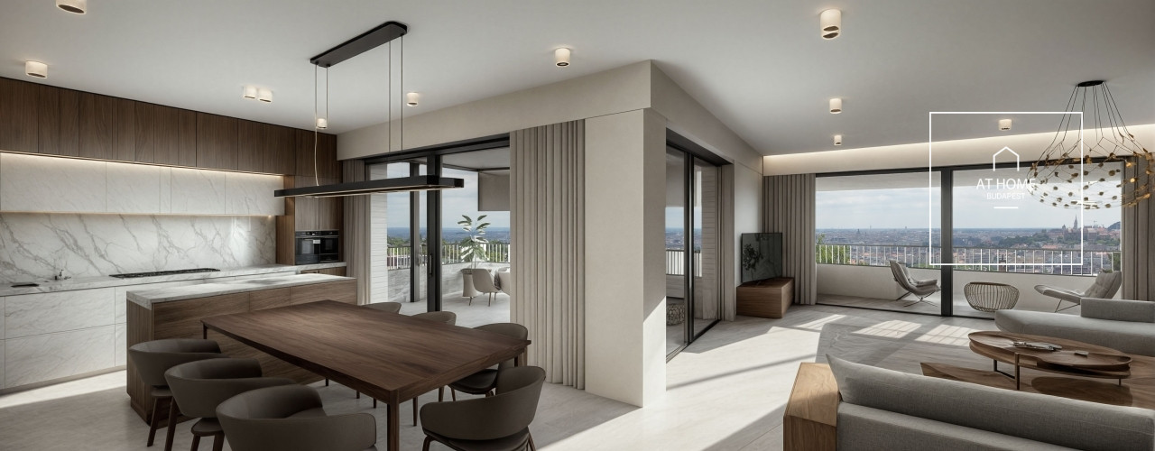 141 sqm Newly Built Apartment with City Panorama in District II