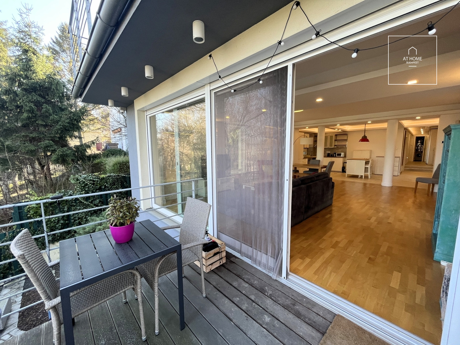 Luxury apartment with 3 bedrooms, a terrace, and a private garden in District XII