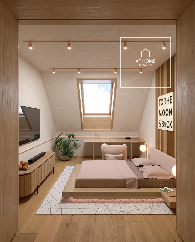 Newly built 150 sqm duplex apartment with three bedrooms and a 35 sqm terrace in the city center