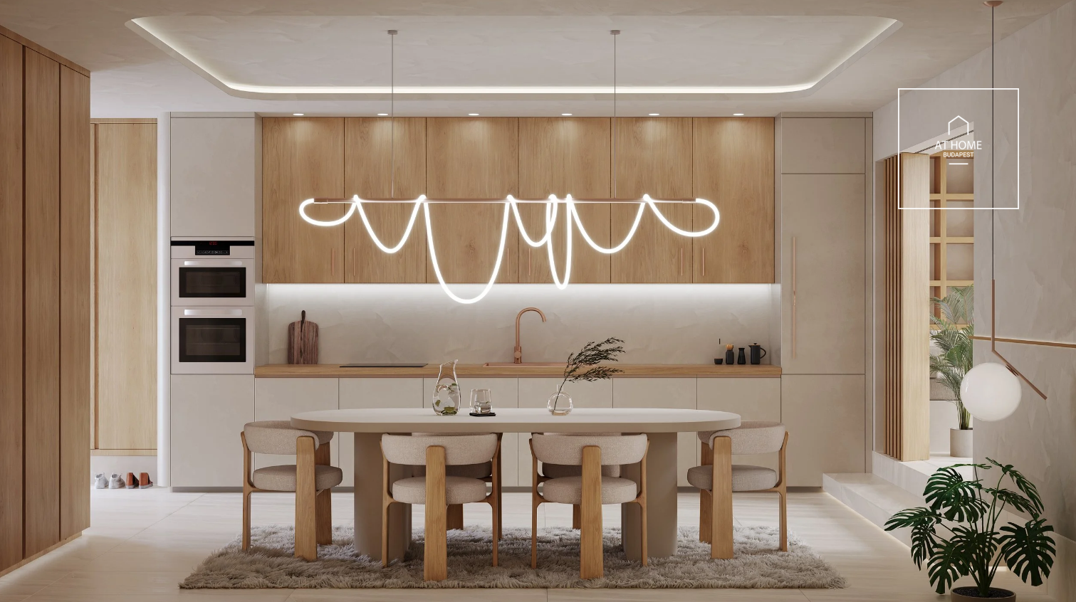 Newly built 150 sqm duplex apartment with three bedrooms and a 35 sqm terrace in the city center