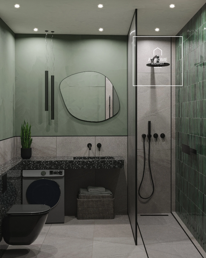 Newly built 63 sqm two-bedroom apartment with a 20 sqm terrace in the City Center, Budapest