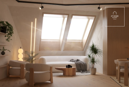 Újépítésű, prémium, legfelső emeleti teraszos lakás a Belvárosban, Budapesten