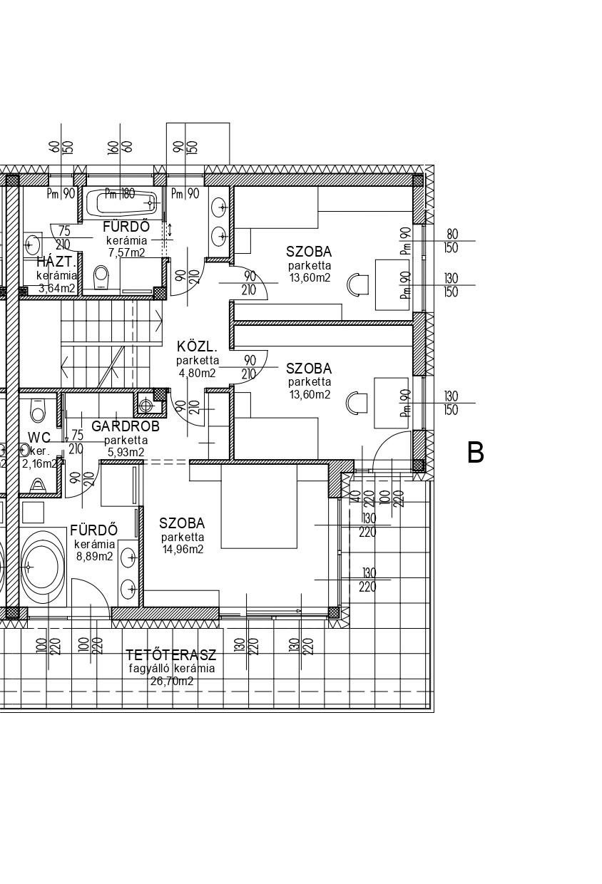 Newly built 182 sqm three-story semi-detached house with a 500 sqm garden in Budapest’s 3rd District, Táborhegy