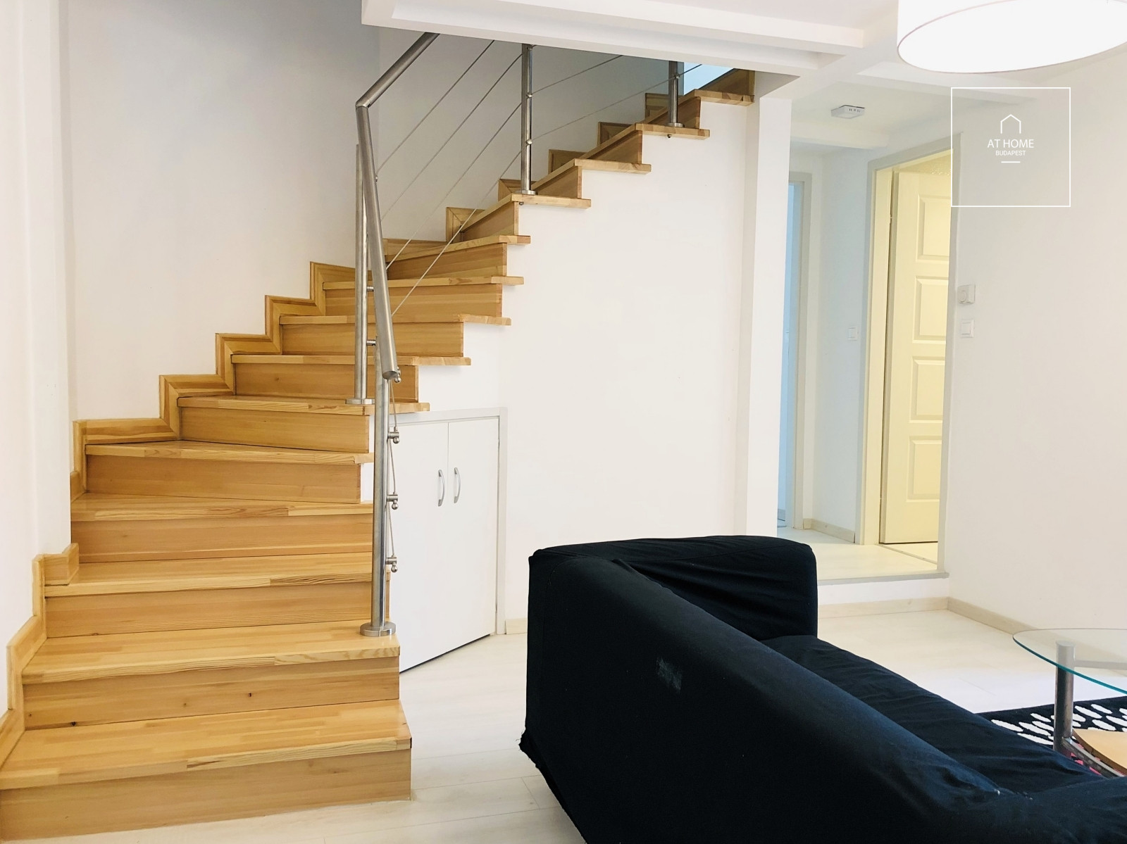 150 sqm two-level apartment with 4 bedrooms, terrace, and private garden in Budapest’s 2nd District