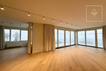 Renovated 208 sqm apartment with panoramic views and 3 bedrooms for rent in District XII