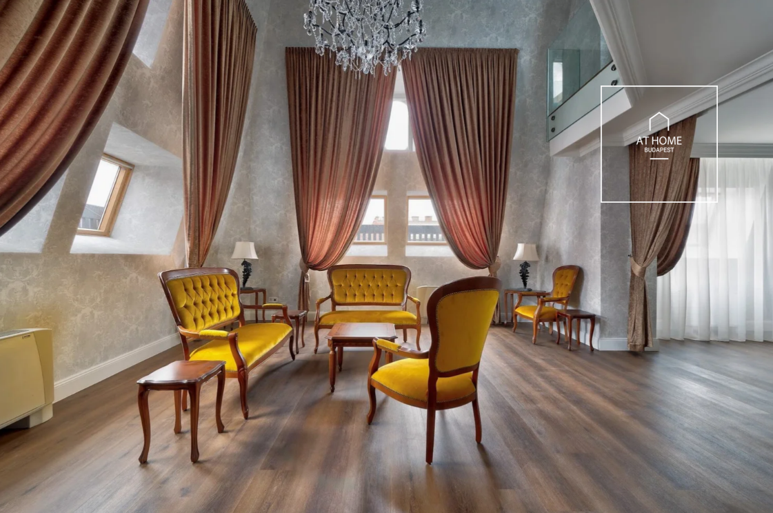 Exclusive 234 sqm duplex apartment with 3 bedrooms and a terrace in Budapest’s 6th district