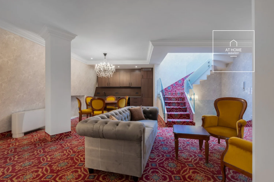 Exclusive 186 sqm duplex apartment with 2 bedroom and a terrace in Budapest’s 6th District