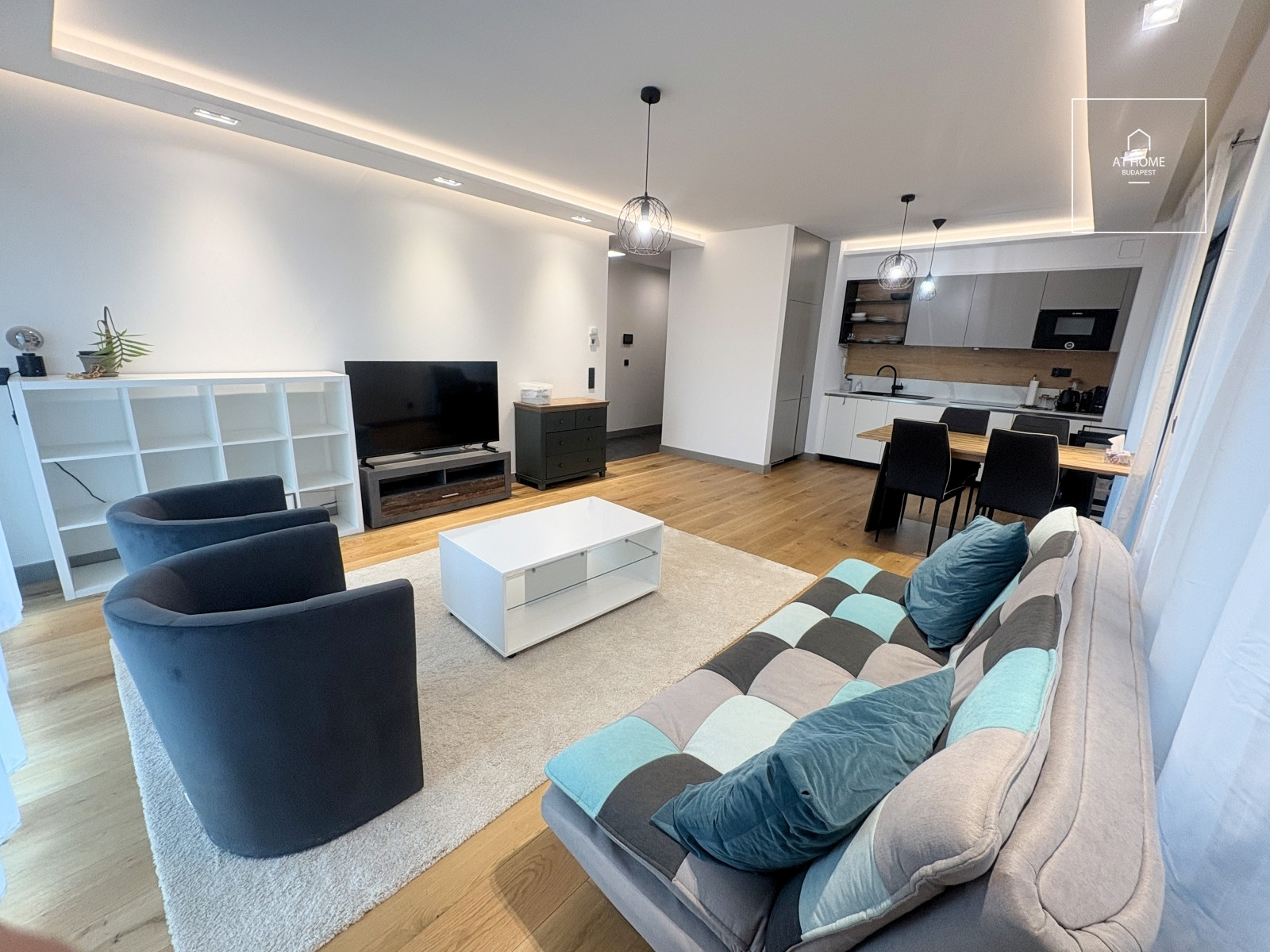A 77 sqm, 2-bedroom apartment with a terrace, built in 2023, in Budapest’s 13th District