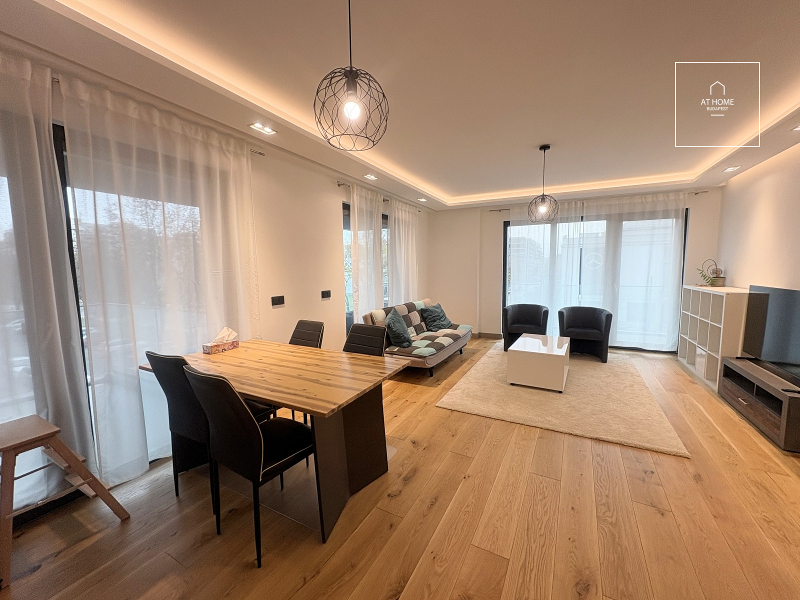 A 77 sqm, 2-bedroom apartment with a terrace, built in 2023, in Budapest’s 13th District