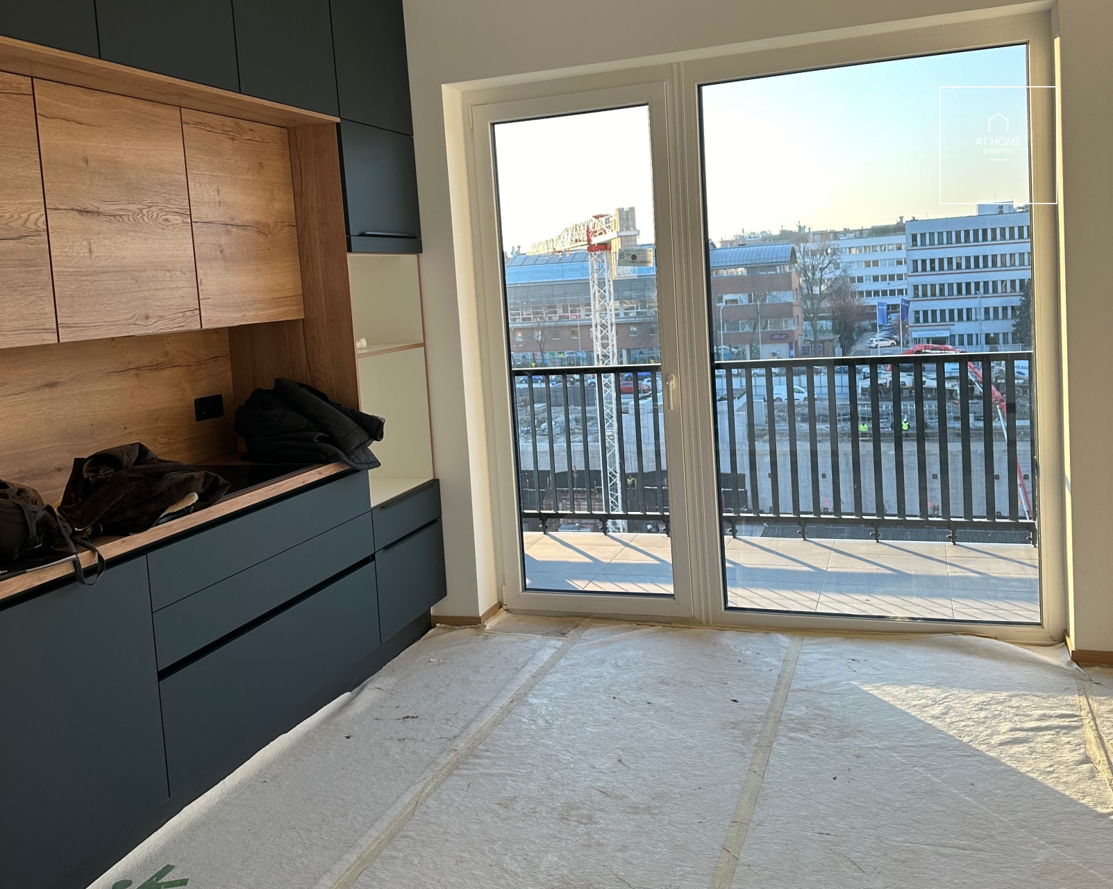 A newly built two-bedroom apartment is available for rent in the 11th district of Budapest, in Budapart.