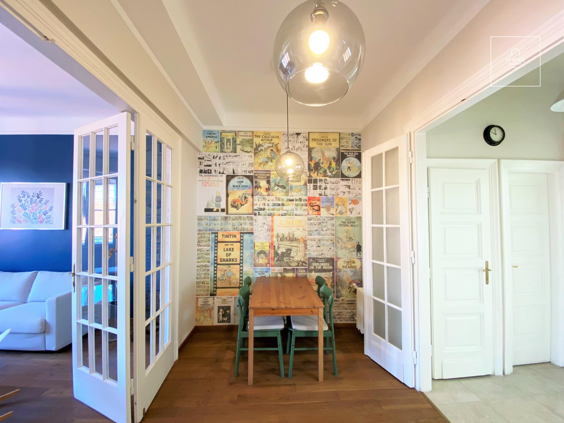 84 sqm downtown apartment with 2 bedrooms and a balcony in District V