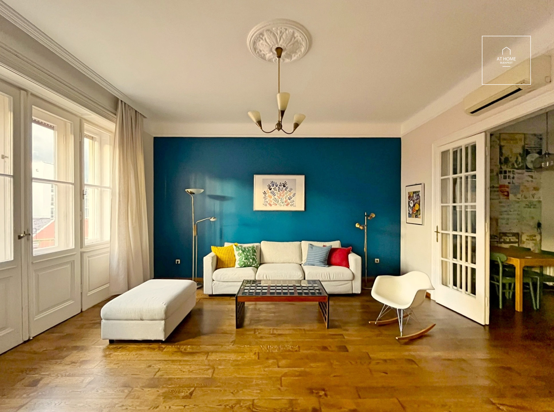 84 sqm downtown apartment with 2 bedrooms and a balcony in District V