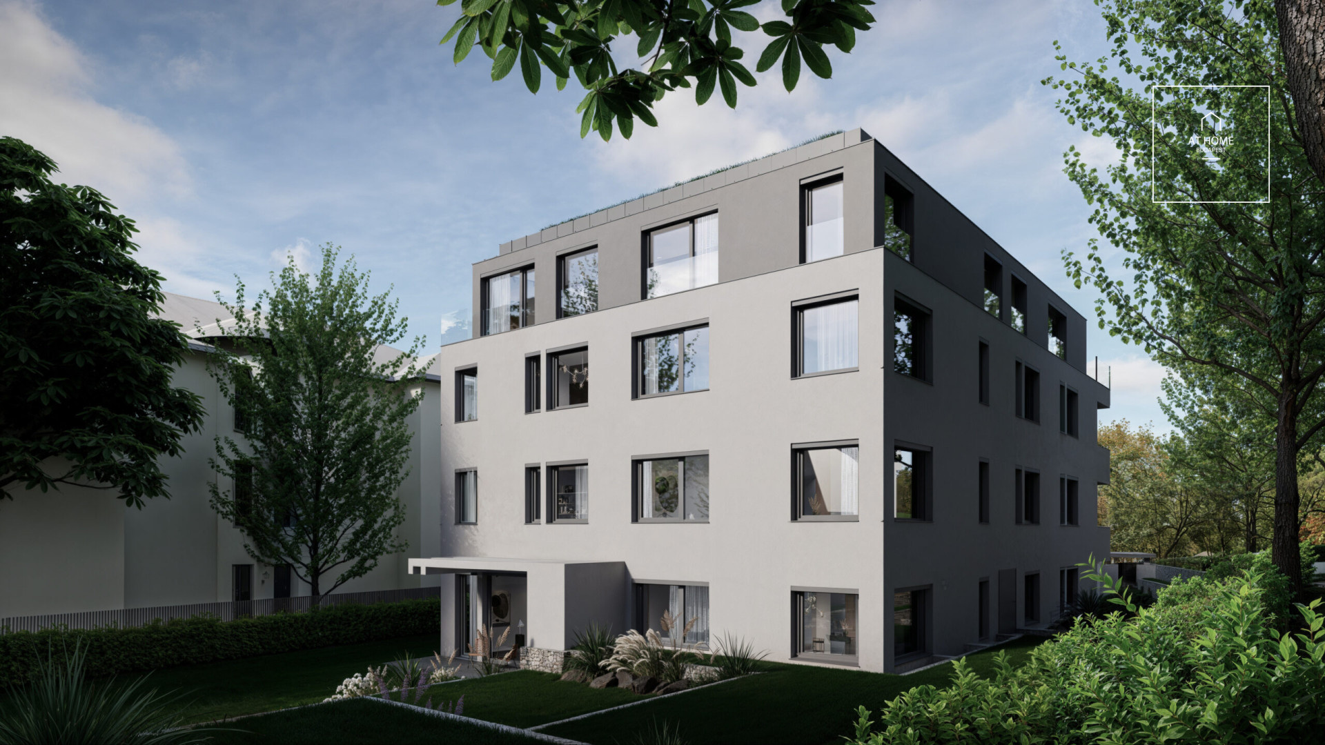 Newly built, 104 sqm ground-floor apartment with garden access and an 11 sqm terrace in Budapest’s 2nd district