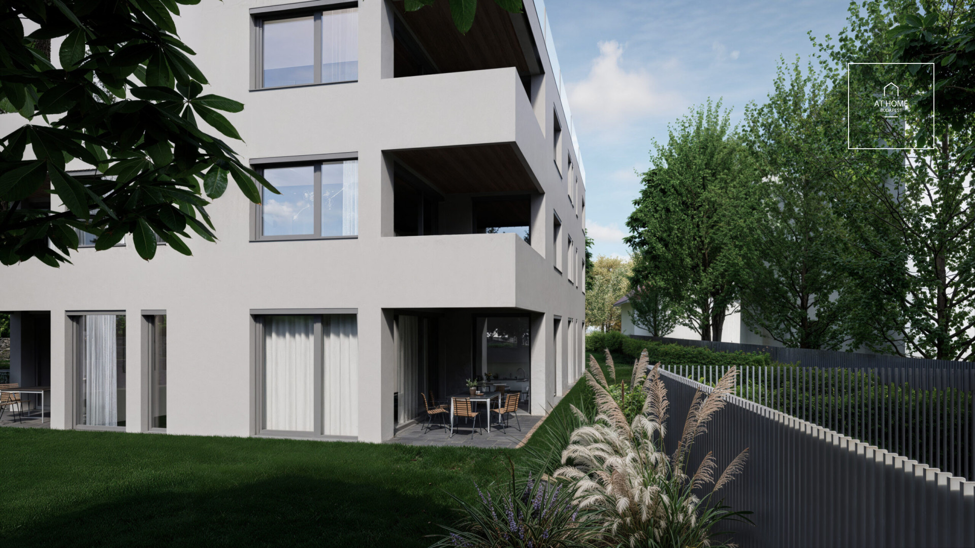 Newly built, 104 sqm ground-floor apartment with garden access and an 11 sqm terrace in Budapest’s 2nd district