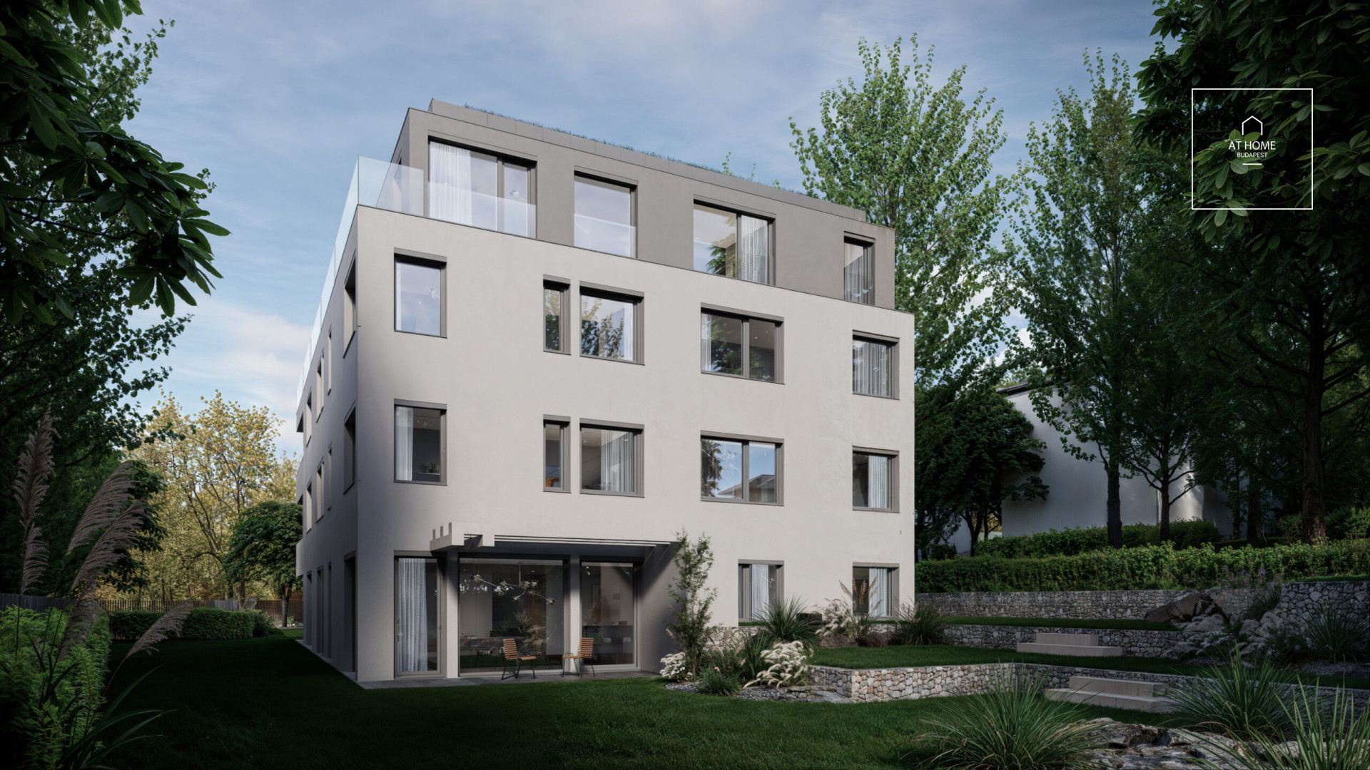 Newly built, 104 sqm ground-floor apartment with garden access and an 11 sqm terrace in Budapest’s 2nd district