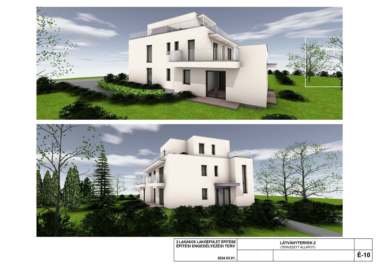 Corner plot with building permit is for sale in District XII, Svábhegy, Budapest