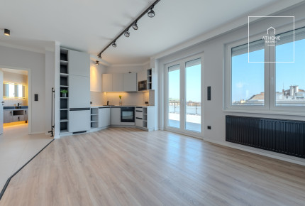 Luxury penthouse apartment with a huge panoramic terrace – District II, Országút, Budapest