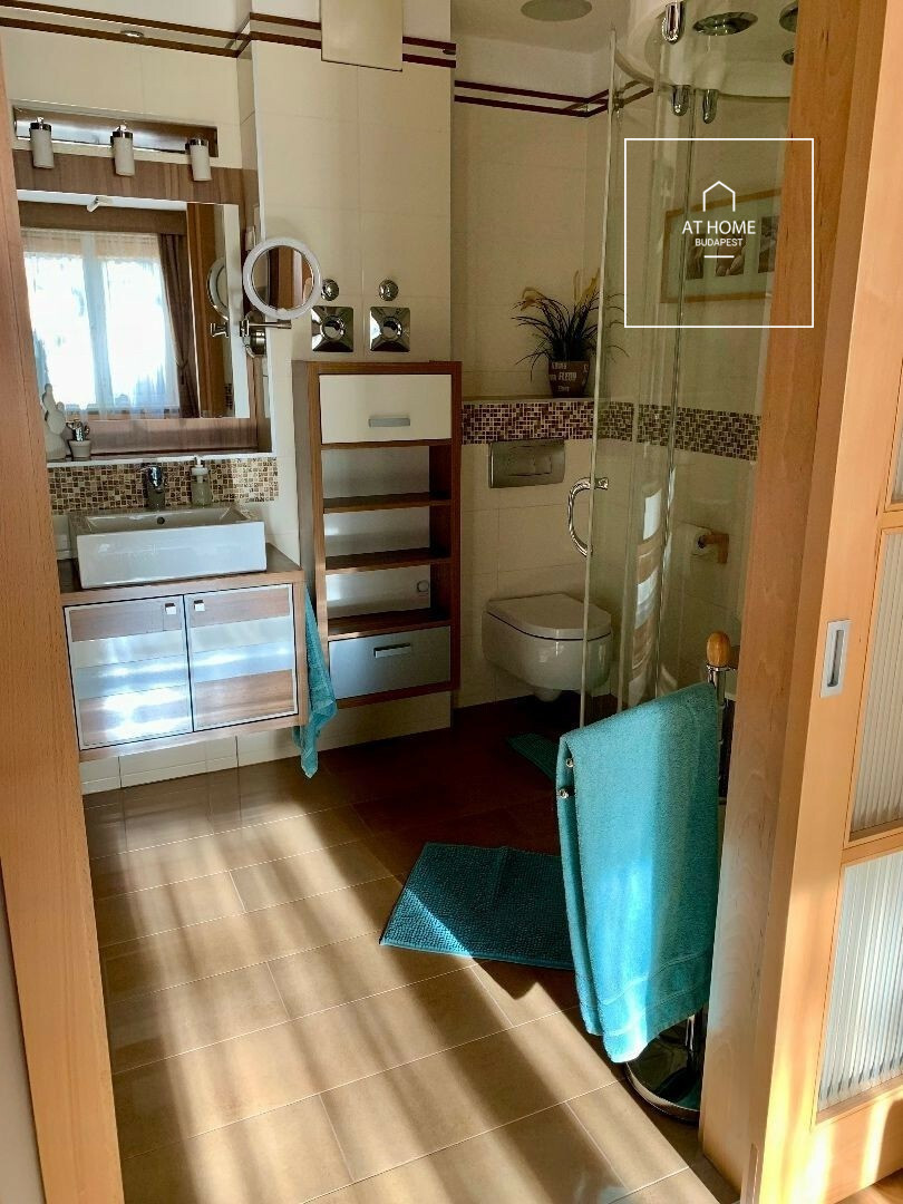 A renovated four-bedroom apartment is available for rent in District XII, Budapest, Németvölgy