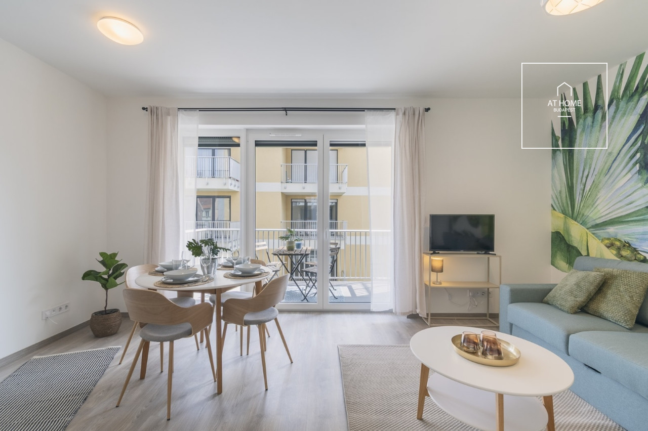 Newly built 44 sqm apartment on the 4th floor in District VIII, Corvin Quarter